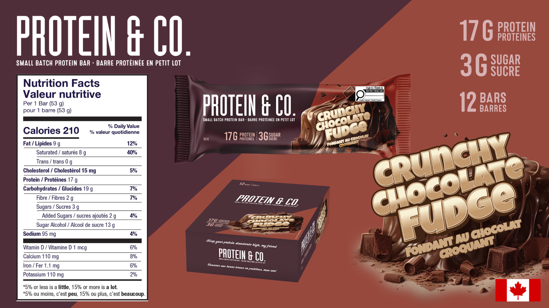 Protein & Co Crunchy Chocolate Fudge
